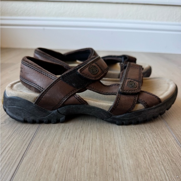 Teva Waterproof Leather Hiking Sandals Brown #6591 Men’s 8 EUC - Picture 8 of 14